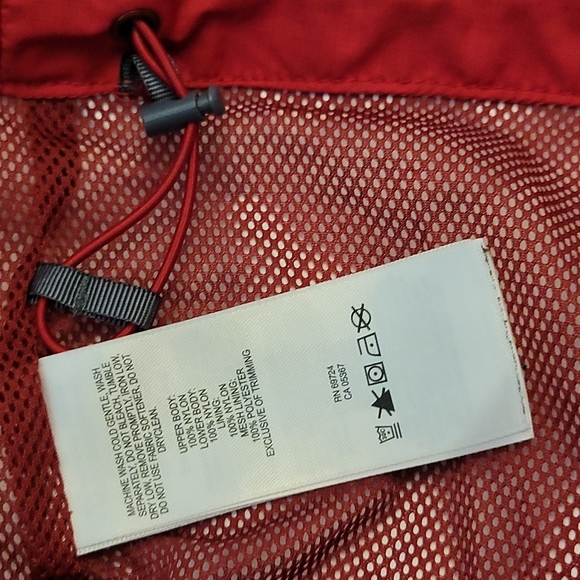 COLUMBIA Hooded Rain Coat Red 4XT - Picture 11 of 12